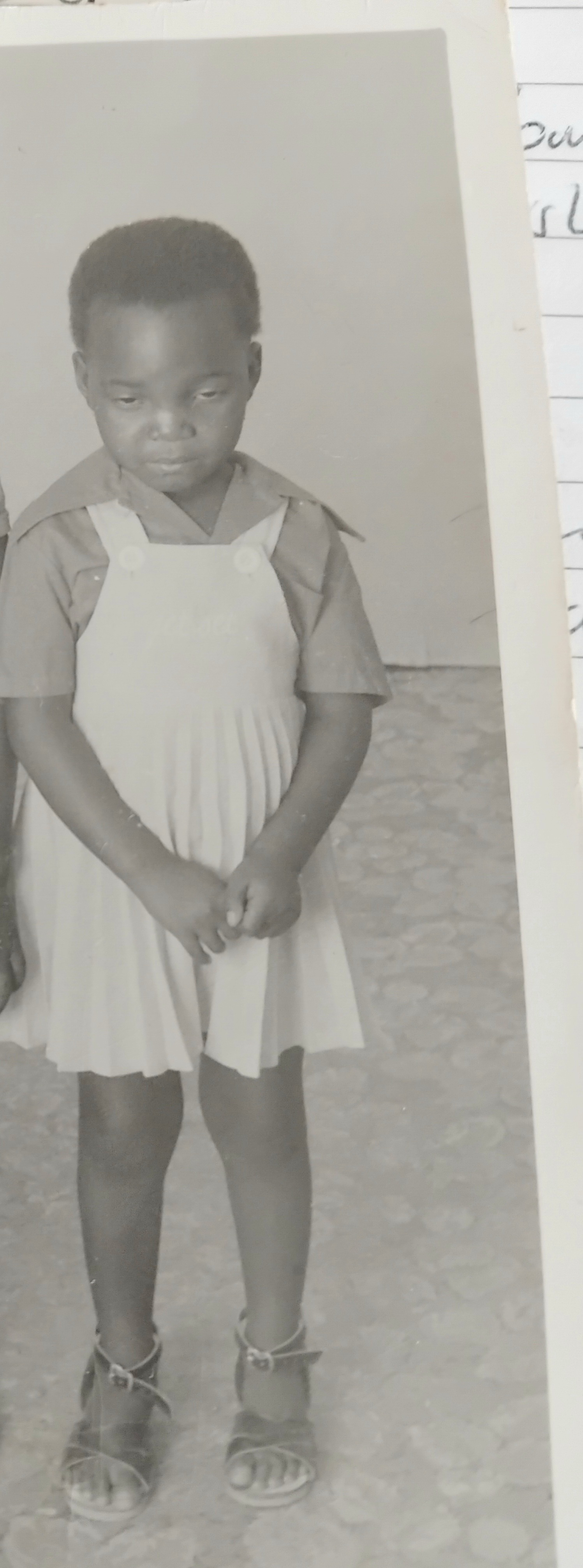 Young Kay as a child in Botswana